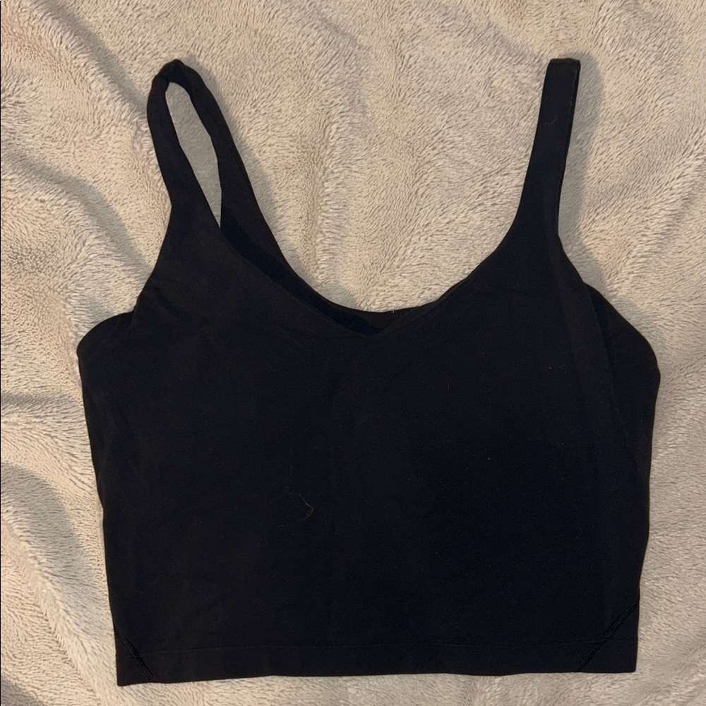 Black Lululemon Crop Align Tank